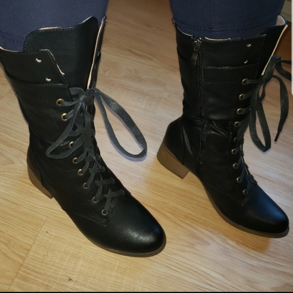 Lace Up Booties - Picture 2 of 3